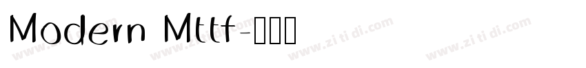 Modern Mttf字体转换